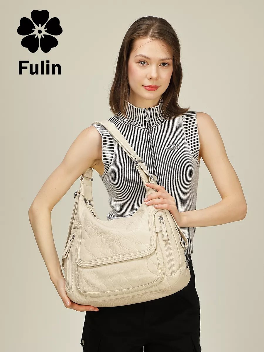 Мини-сумка FULIN экокожа бежевый купить,NaN