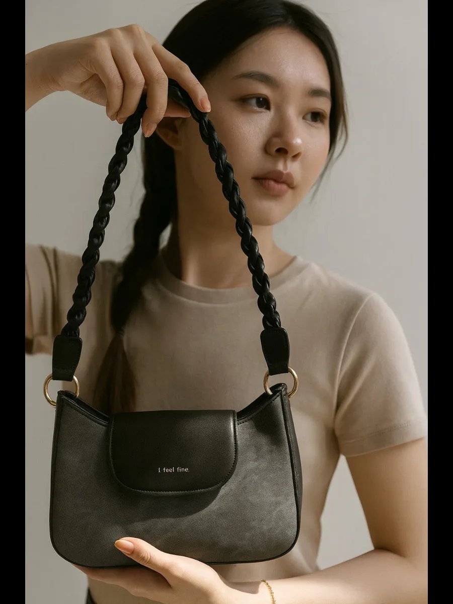 Сумка багет Korea экокожа серый купить,NaN