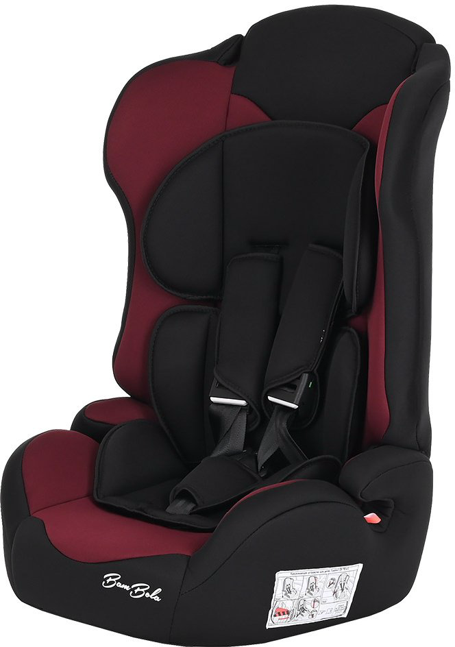 Автокресло BamBola Primo KRES3739 Black/Burgundy купить,NaN