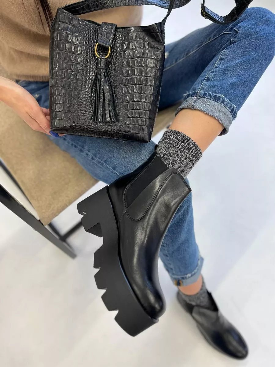 Сумка кросс-боди ZAPATOS натуральная кожа черный купить,NaN