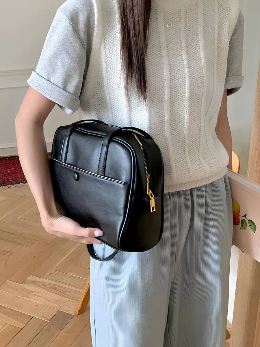 Сумка шоппер UniqueBoutique экокожа черный купить,NaN