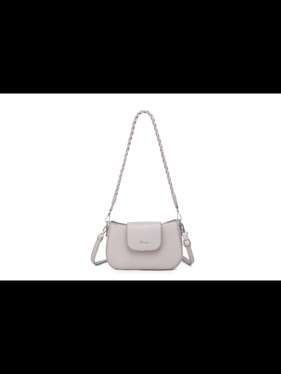 Сумка кросс-боди MiniBags экокожа бежевый купить,NaN