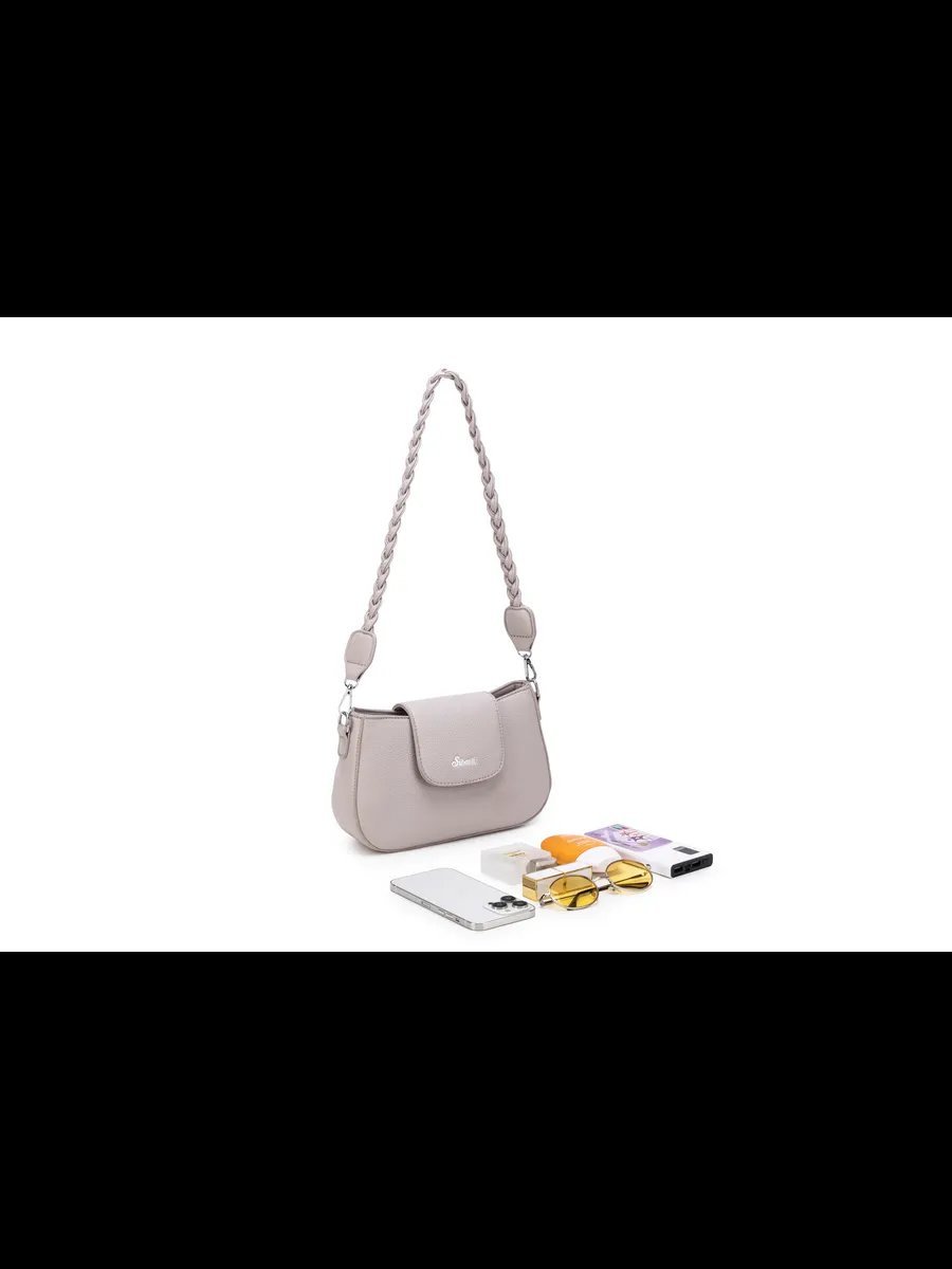 Сумка кросс-боди MiniBags экокожа бежевый купить,NaN