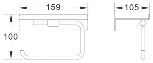 Shevanik держатель SG5705C-1 1 шт, нержавеющая сталь