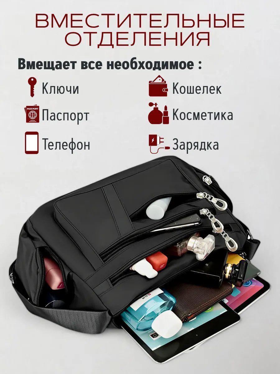 Мини-сумка Prokhorov store нейлон черный купить,NaN