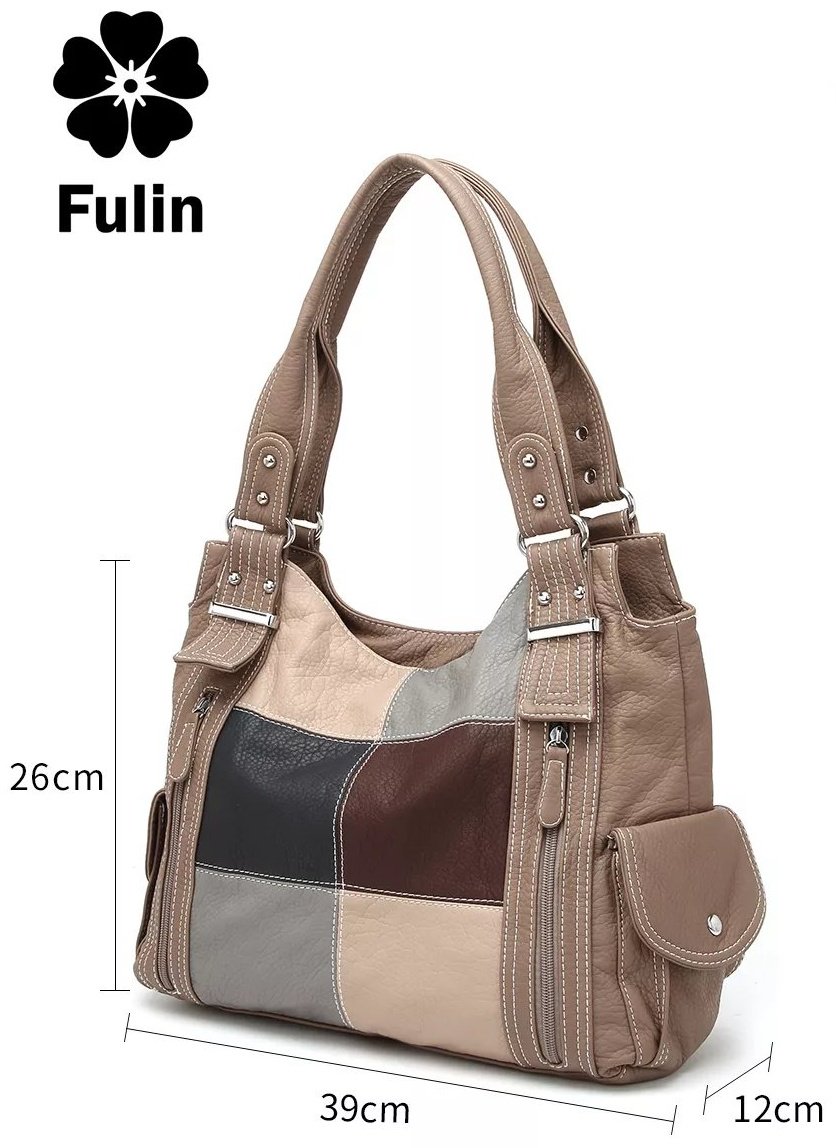 Сумка багет FULIN экокожа зеленый купить,NaN