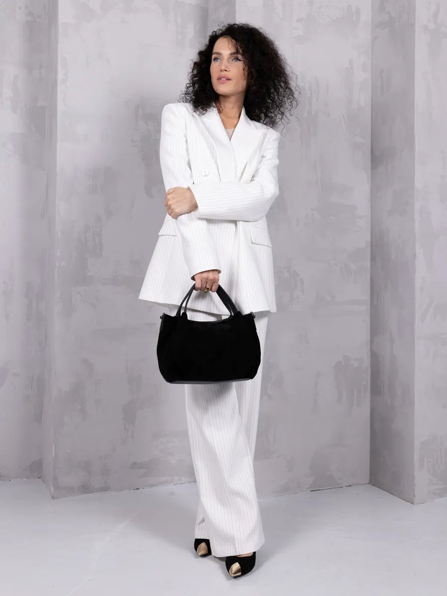 Сумка шоппер LIZA FILINNI Bags натуральная кожа черный купить,NaN