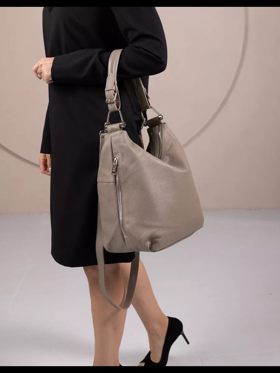 Сумка шоппер LIZA FILINNI Bags натуральная кожа серый купить,NaN