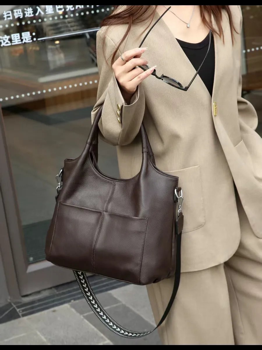 Сумка шоппер A&U BAGS текстиль коричневый купить,NaN