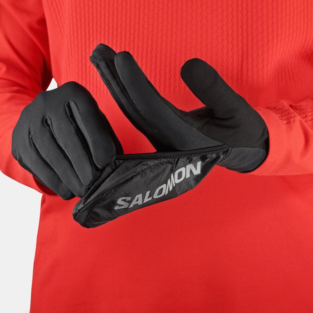 Перчатки Salomon размер 8, 9.5 черный купить,NaN