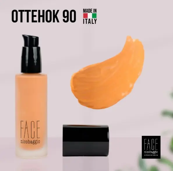 Face Nicobaggio Radiance Fluid Foundation тональный крем 90 теплый темно-бежевый 30 г купить,NaN