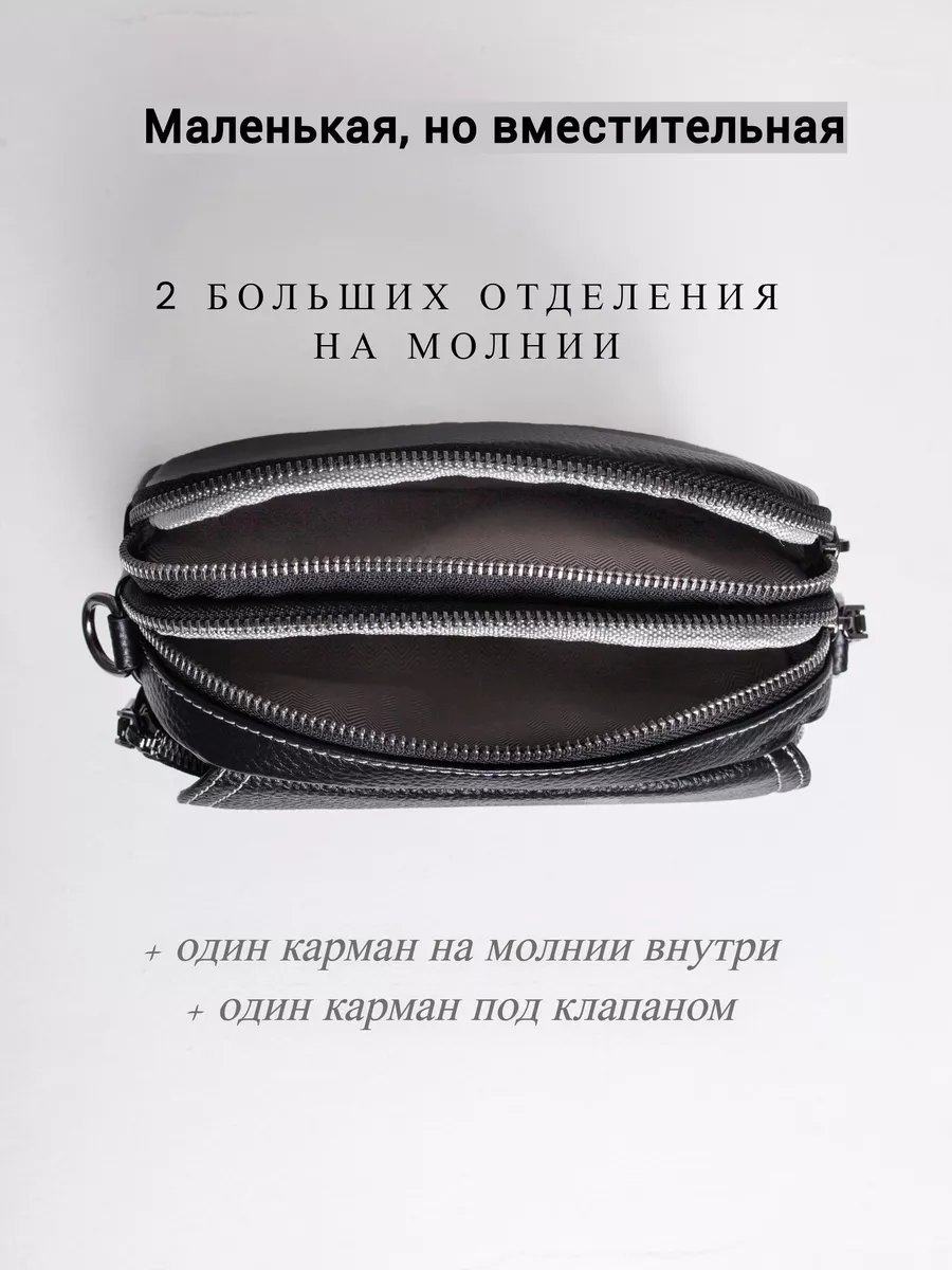 Сумка кросс-боди ANMI натуральная кожа черный купить,NaN