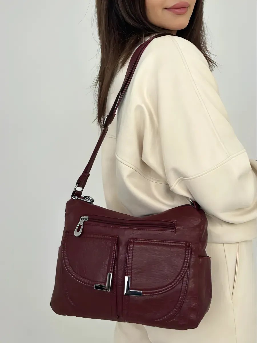 Сумка багет TrendCase экокожа красный купить,NaN