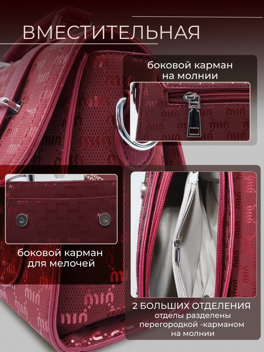 Сумка кросс-боди Niksay экокожа красный купить,NaN