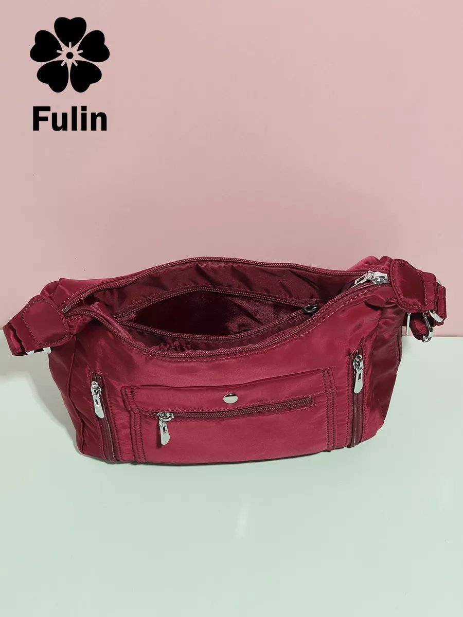 Сумка кросс-боди FULIN полиэстер красный купить,NaN