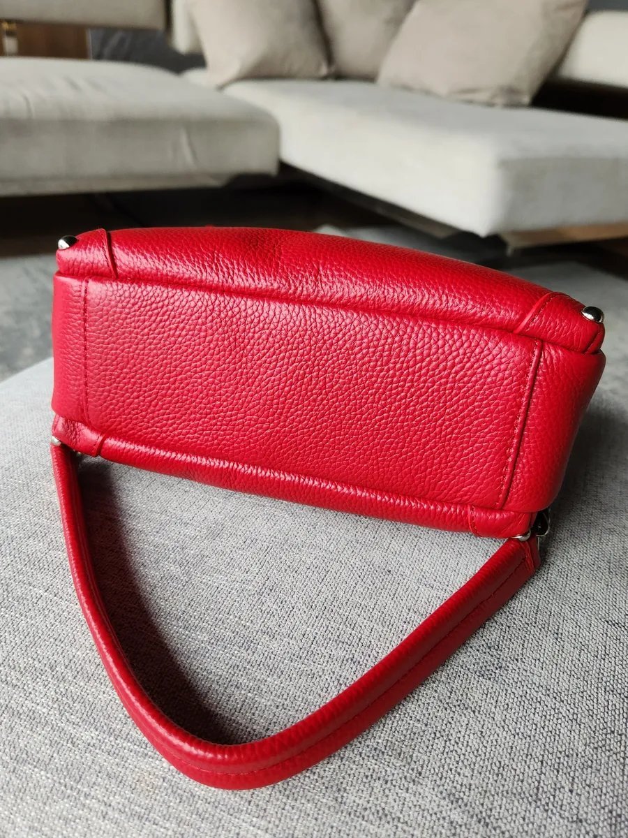 Сумка кросс-боди FEELBAGS натуральная кожа красный купить,NaN