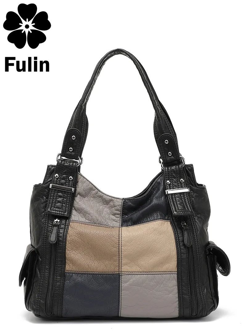 Сумка багет FULIN экокожа черный купить,NaN