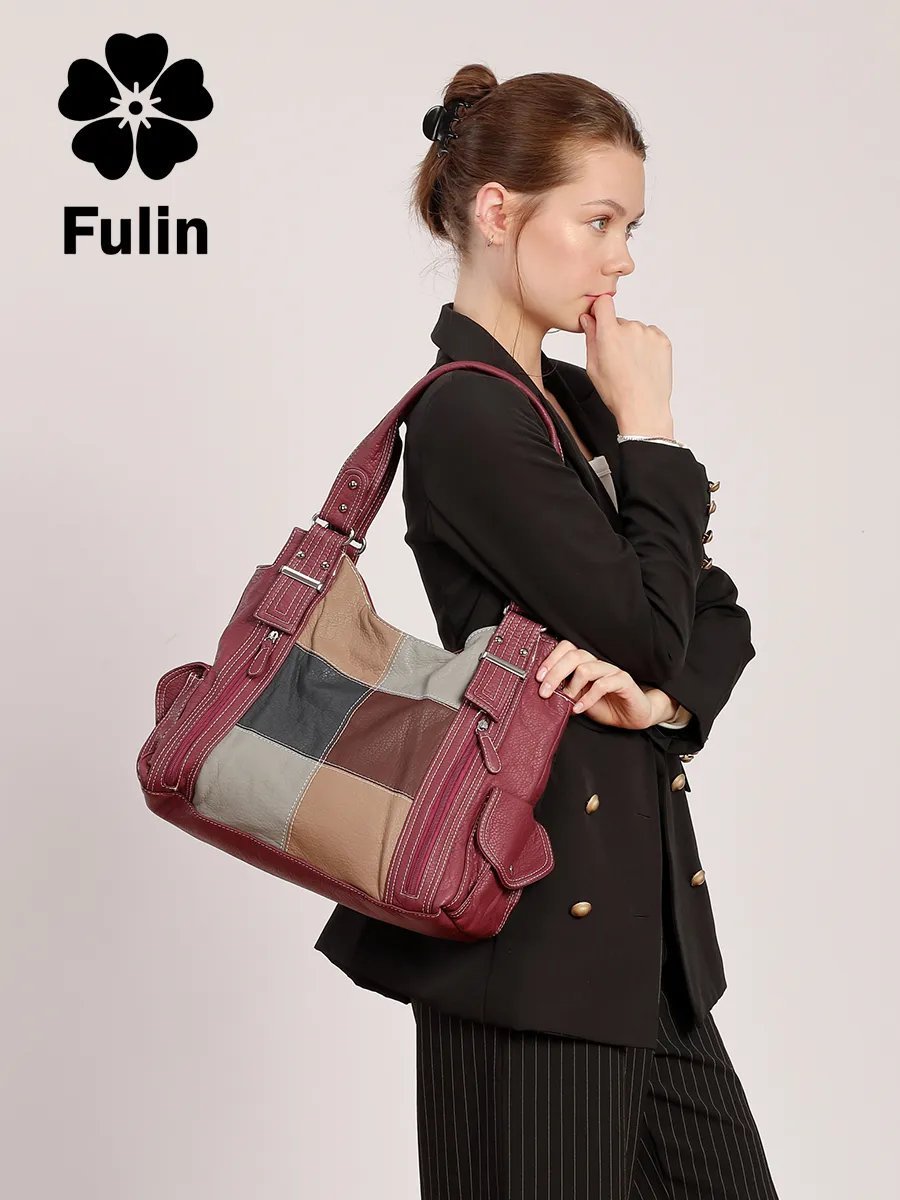 Сумка багет FULIN экокожа красный купить,NaN