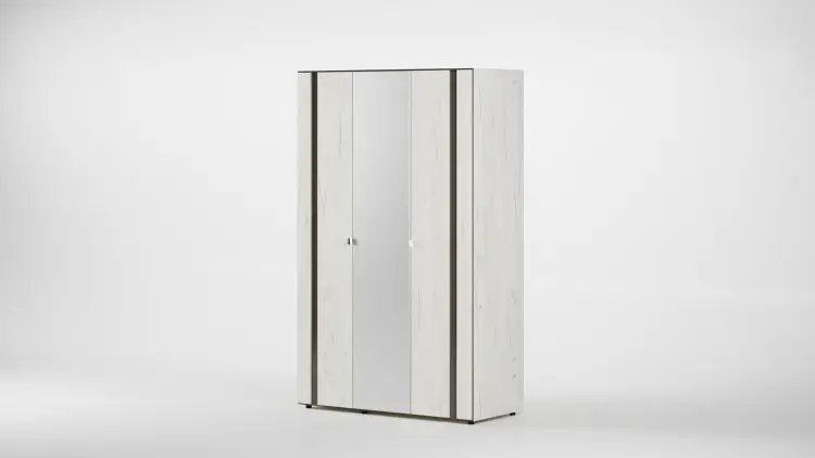 Распашной шкаф Мебель Парк Вектор, 121.8x212х59.4 см, серый