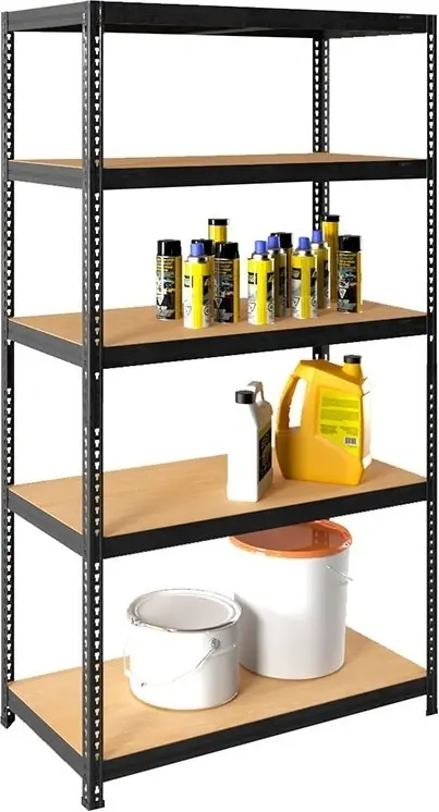 Стеллаж складской Практик 90x40x180 см, полок 4 шт