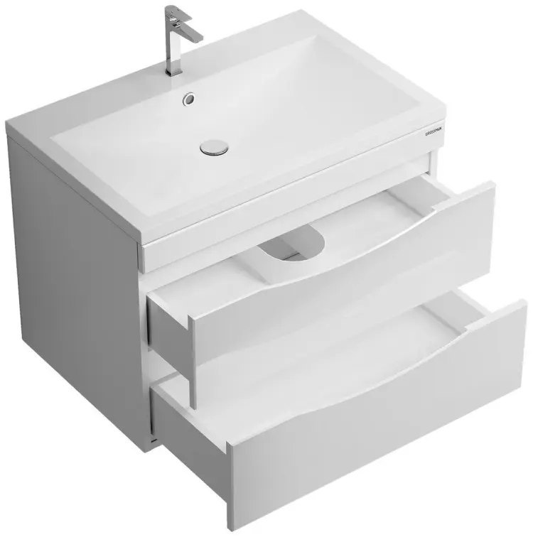 Тумба с раковиной KABINKA.KZ ВИСТА-75, 72.8x51x47.2 см, белый купить,NaN