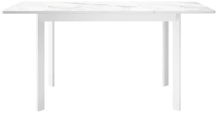 Обеденный стол DikLine, 110х68x76 см, керамогранит, белый, кремовый купить,NaN