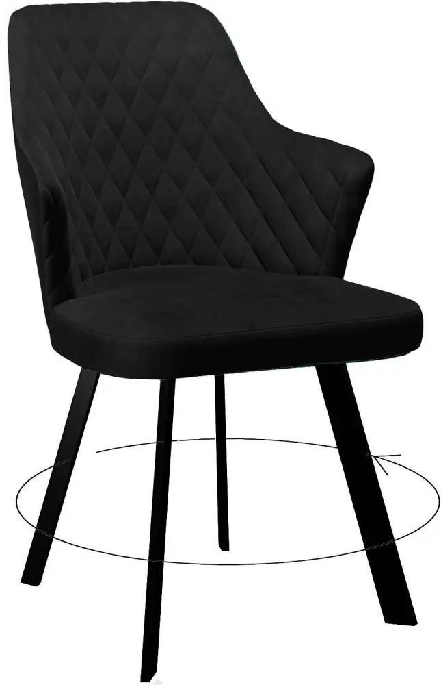 Стул ДИК DikLine 245, 85x50x63 см, черный 1 шт. купить,NaN
