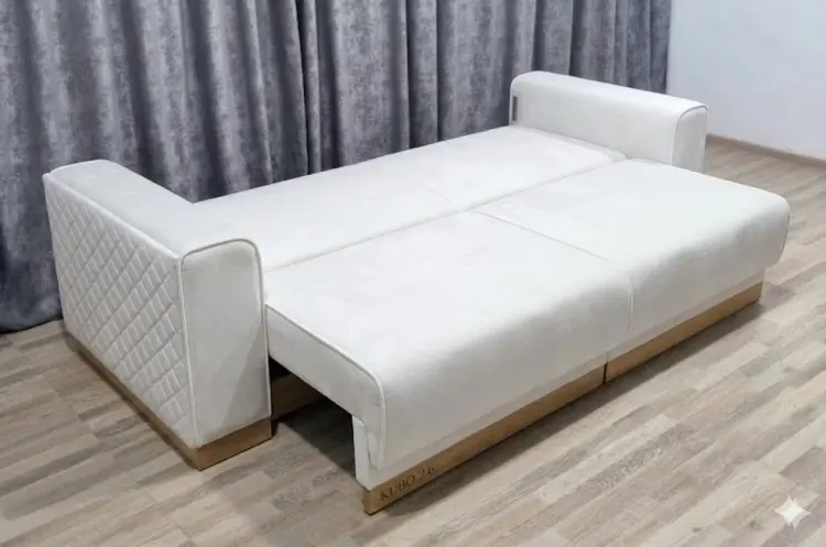 Диван Кубо, 260х120 см, обивка ткань, белый купить,NaN