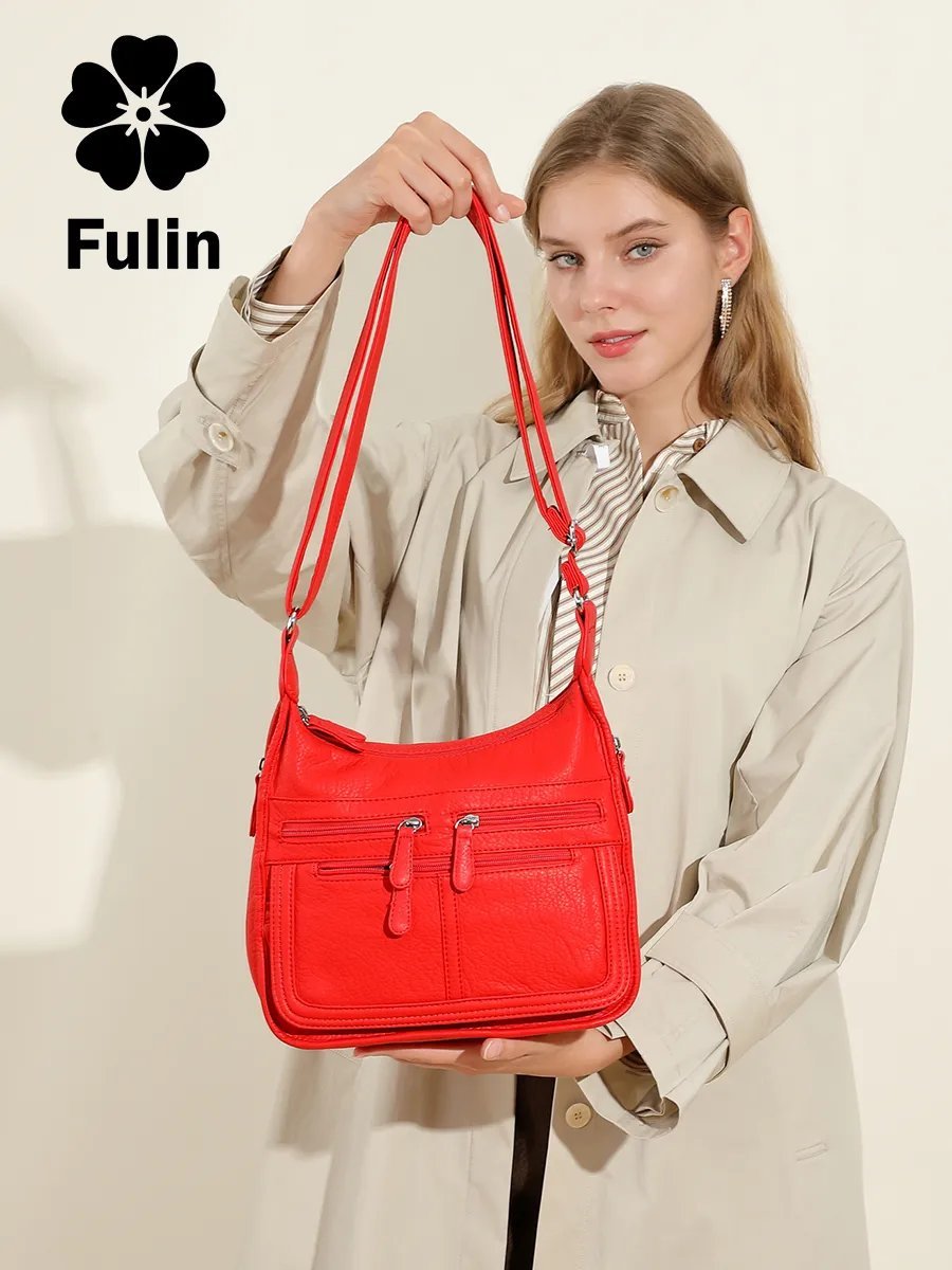 Мини-сумка FULIN экокожа красный купить,NaN