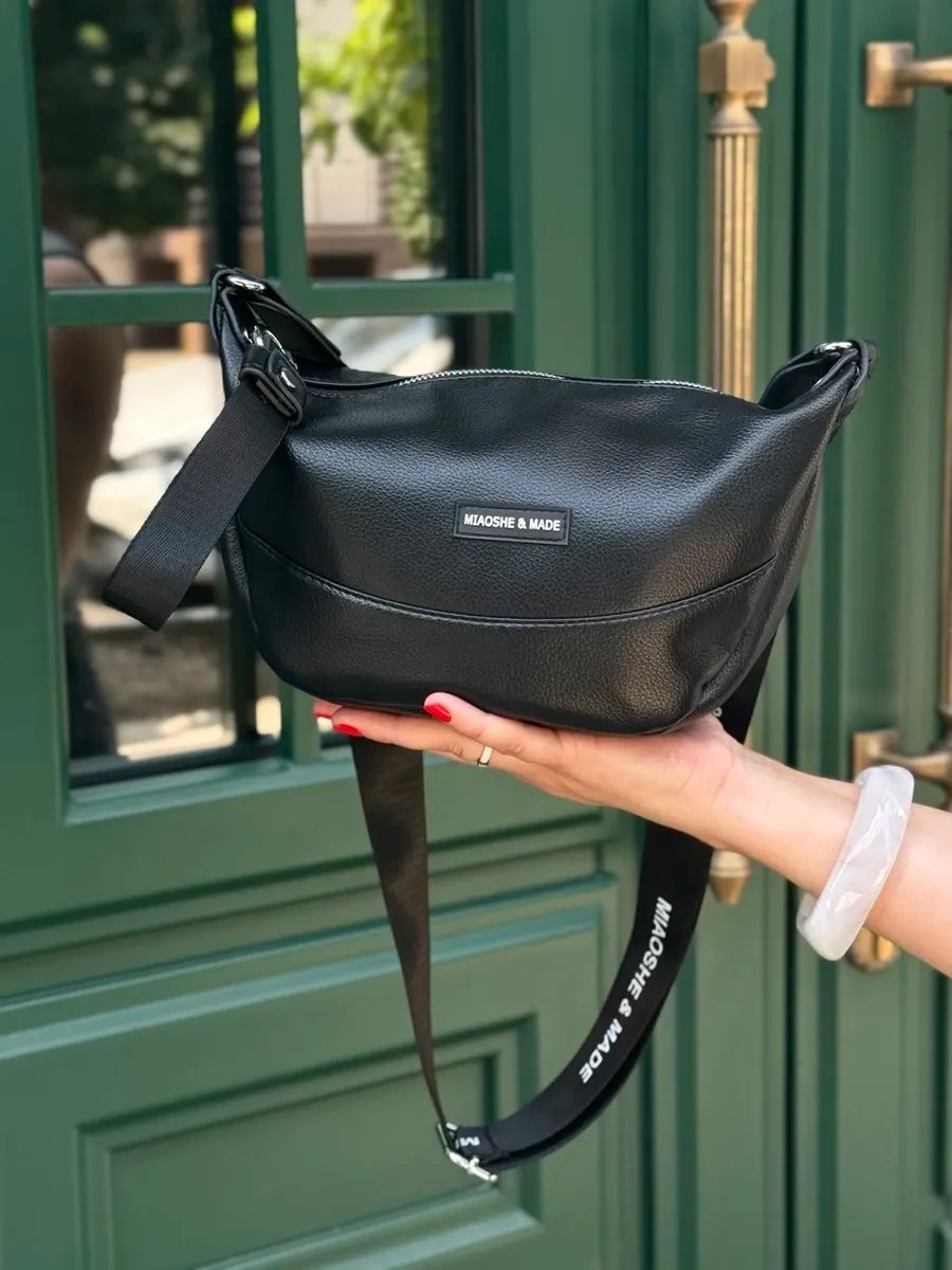 Сумка кросс-боди UniqueBoutique экокожа черный купить,NaN