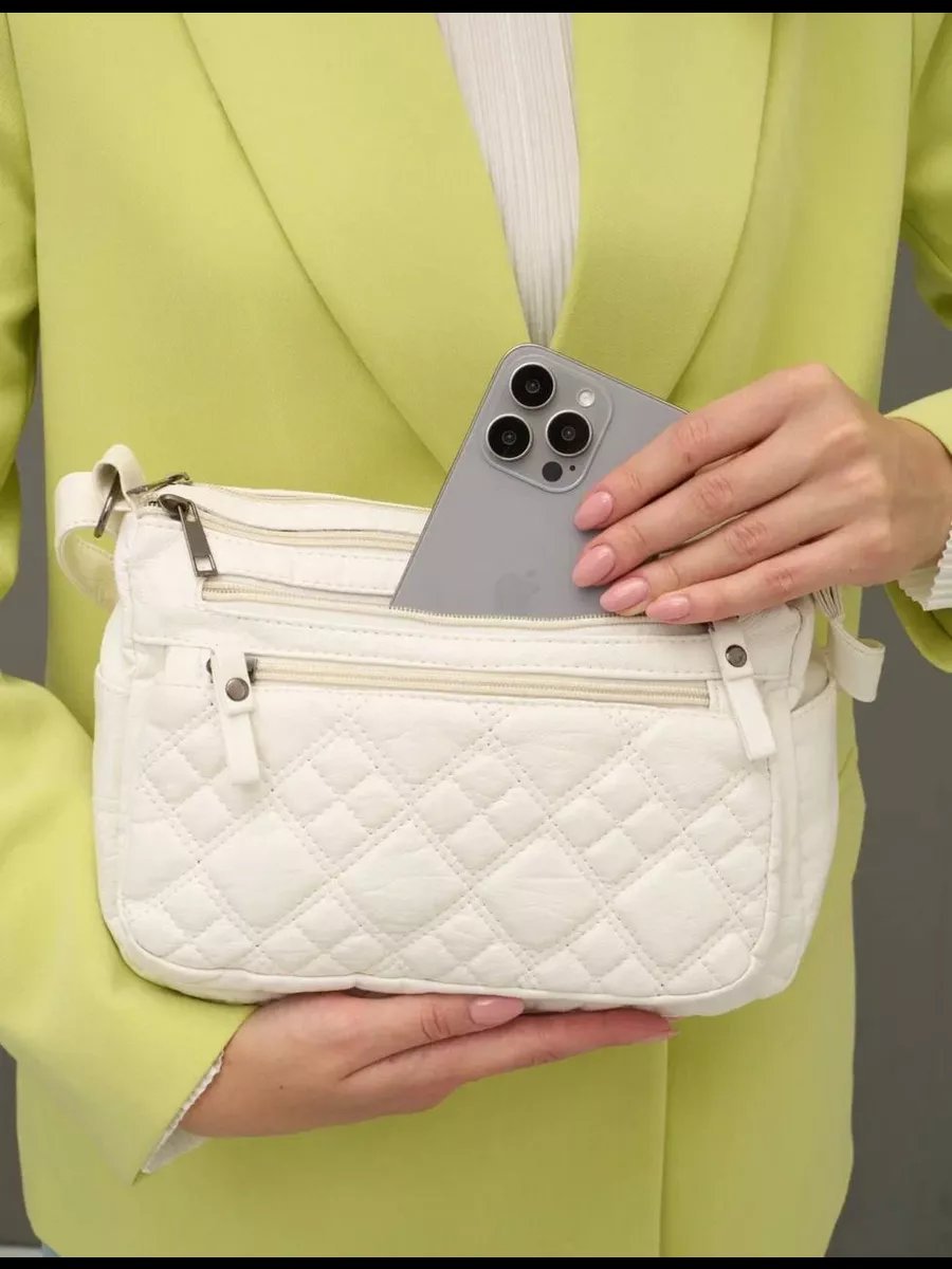Сумка кросс-боди Lady bags экокожа белый купить,NaN