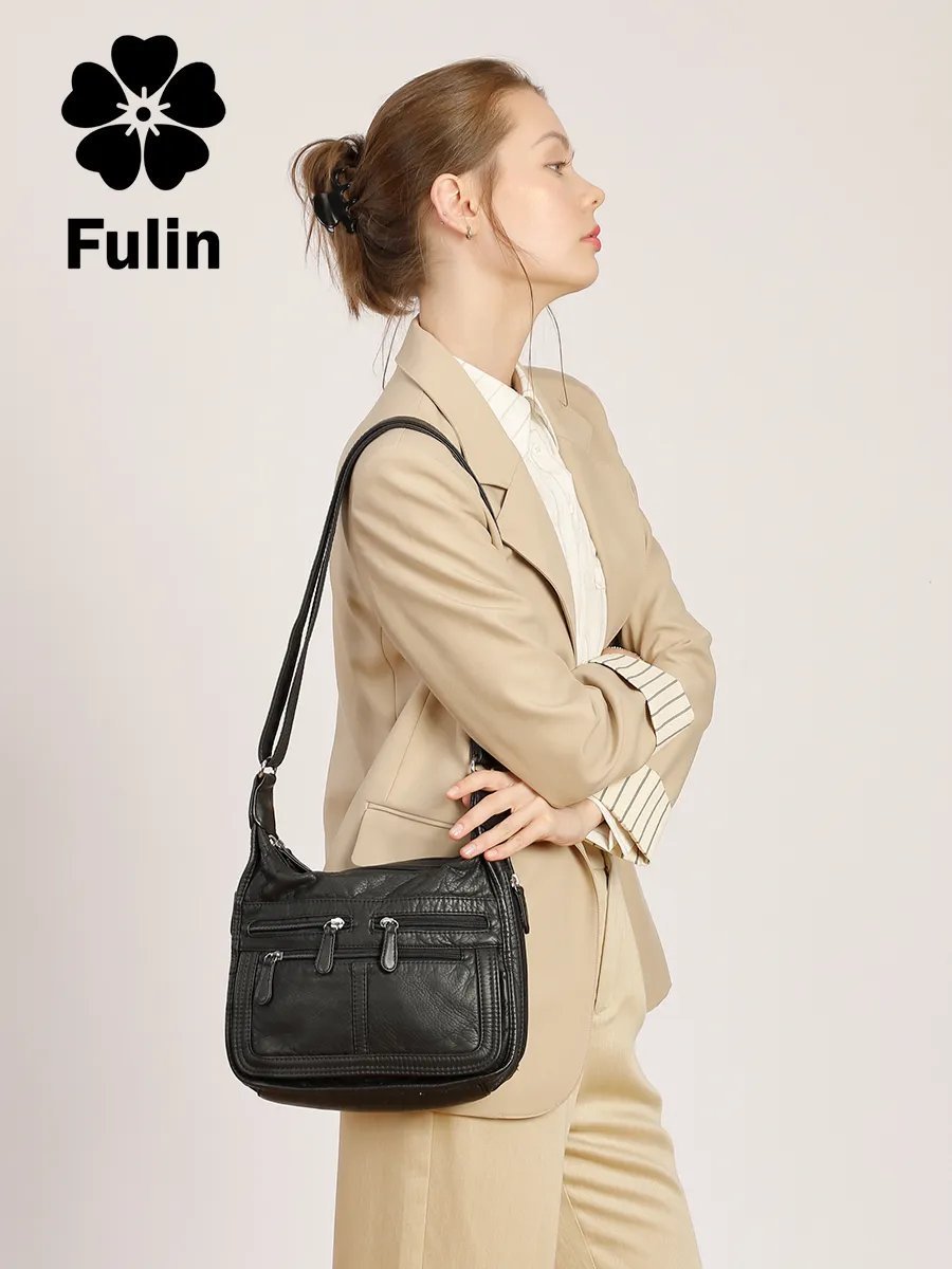 Мини-сумка FULIN экокожа черный купить,NaN