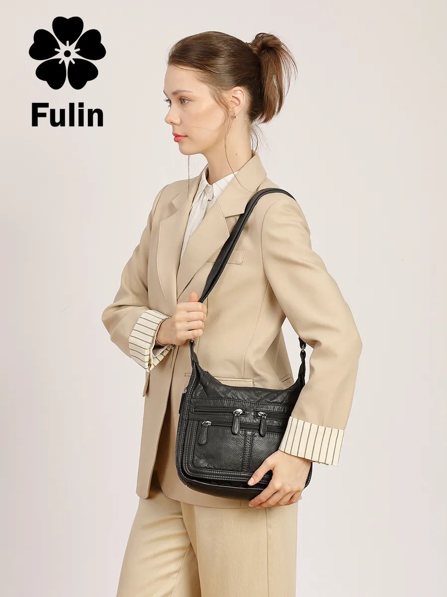 Мини-сумка FULIN экокожа черный купить,NaN