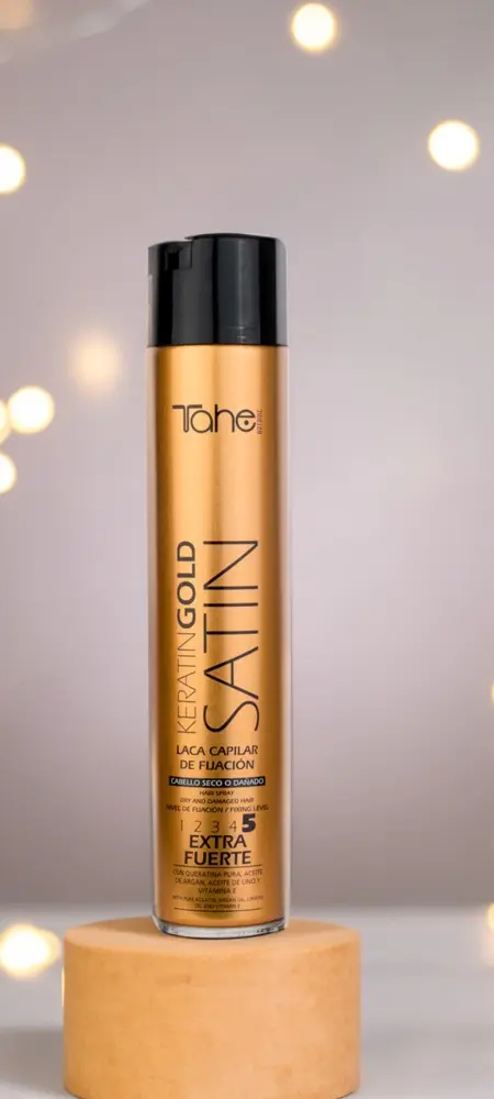 Tahe Tahe keratin gold SATIN лак сильная фиксация 400 мл купить,NaN