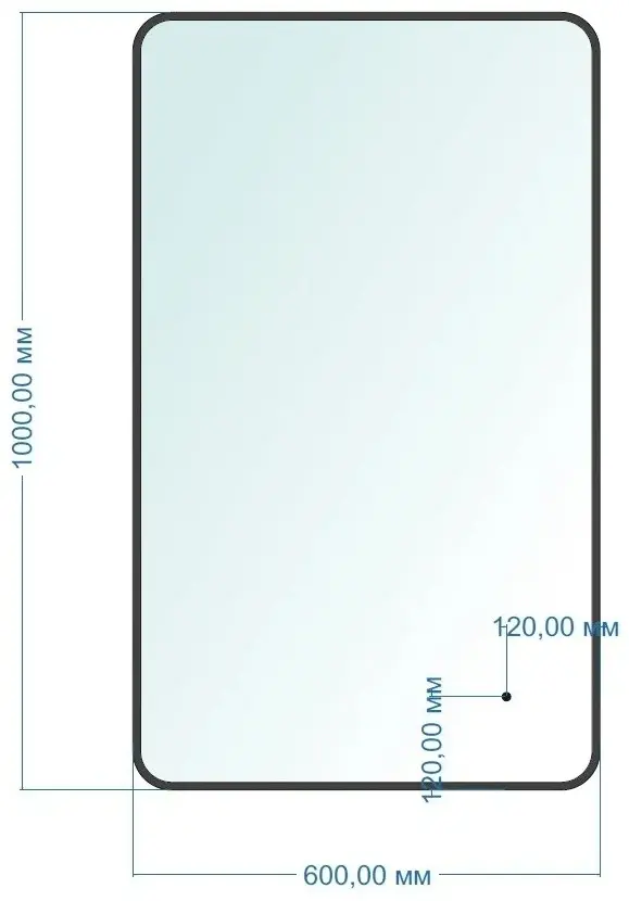 Зеркало настенное Azario 60x100 см купить,NaN