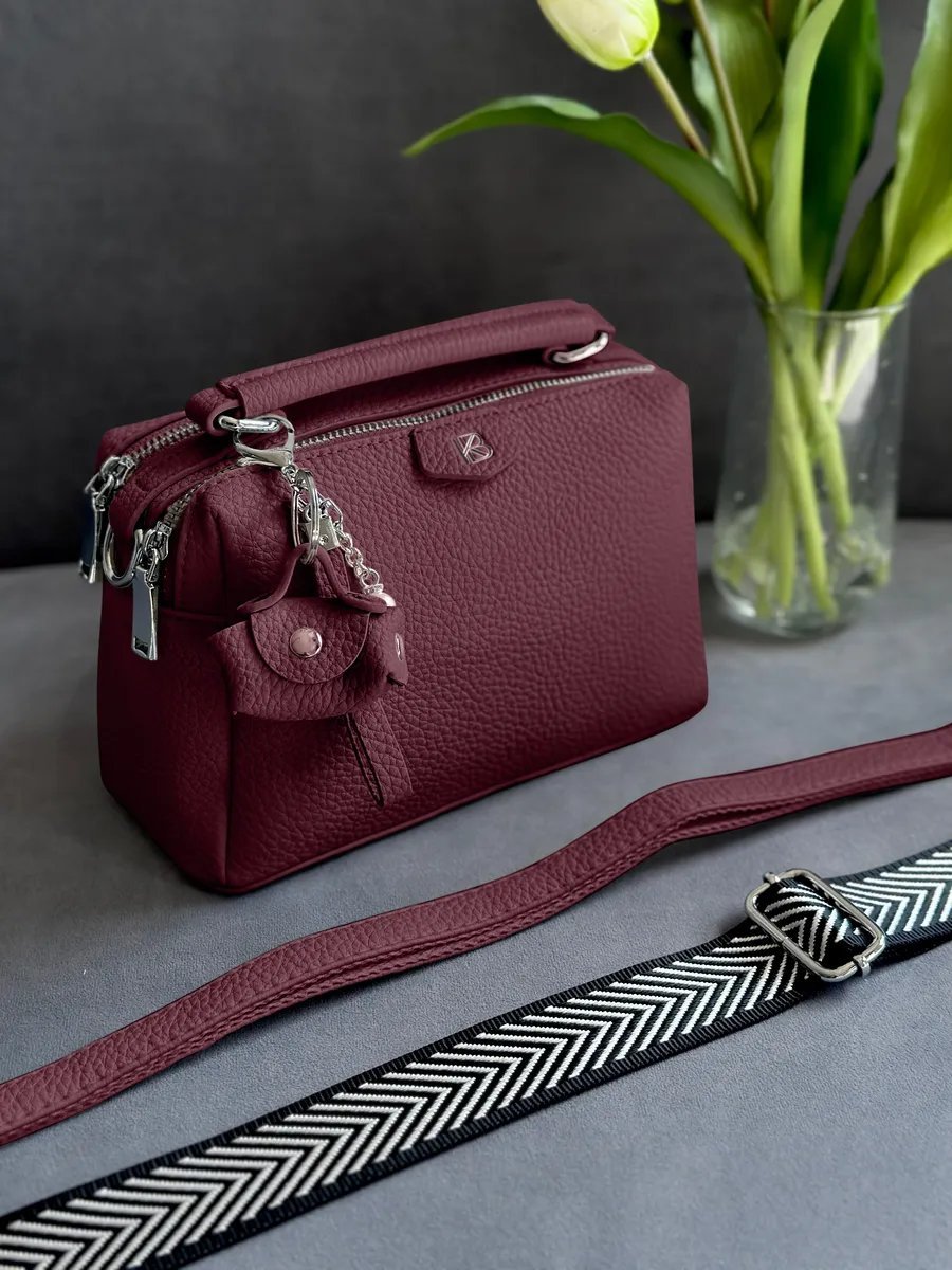 Сумка кросс-боди Klevo.brand экокожа красный купить,NaN