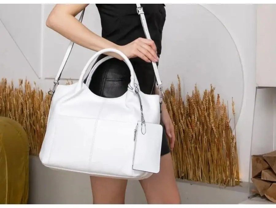 Сумка шоппер A&U BAGS текстиль белый купить,NaN