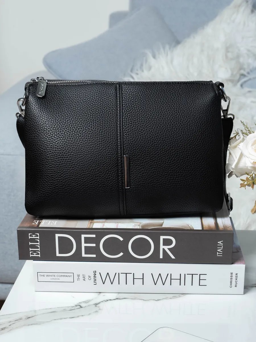 Сумка багет SEYILIA экокожа черный купить,NaN