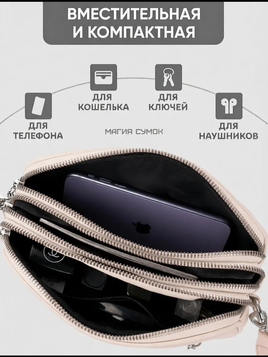 Сумка кросс-боди Магия Сумок экокожа розовый купить,NaN