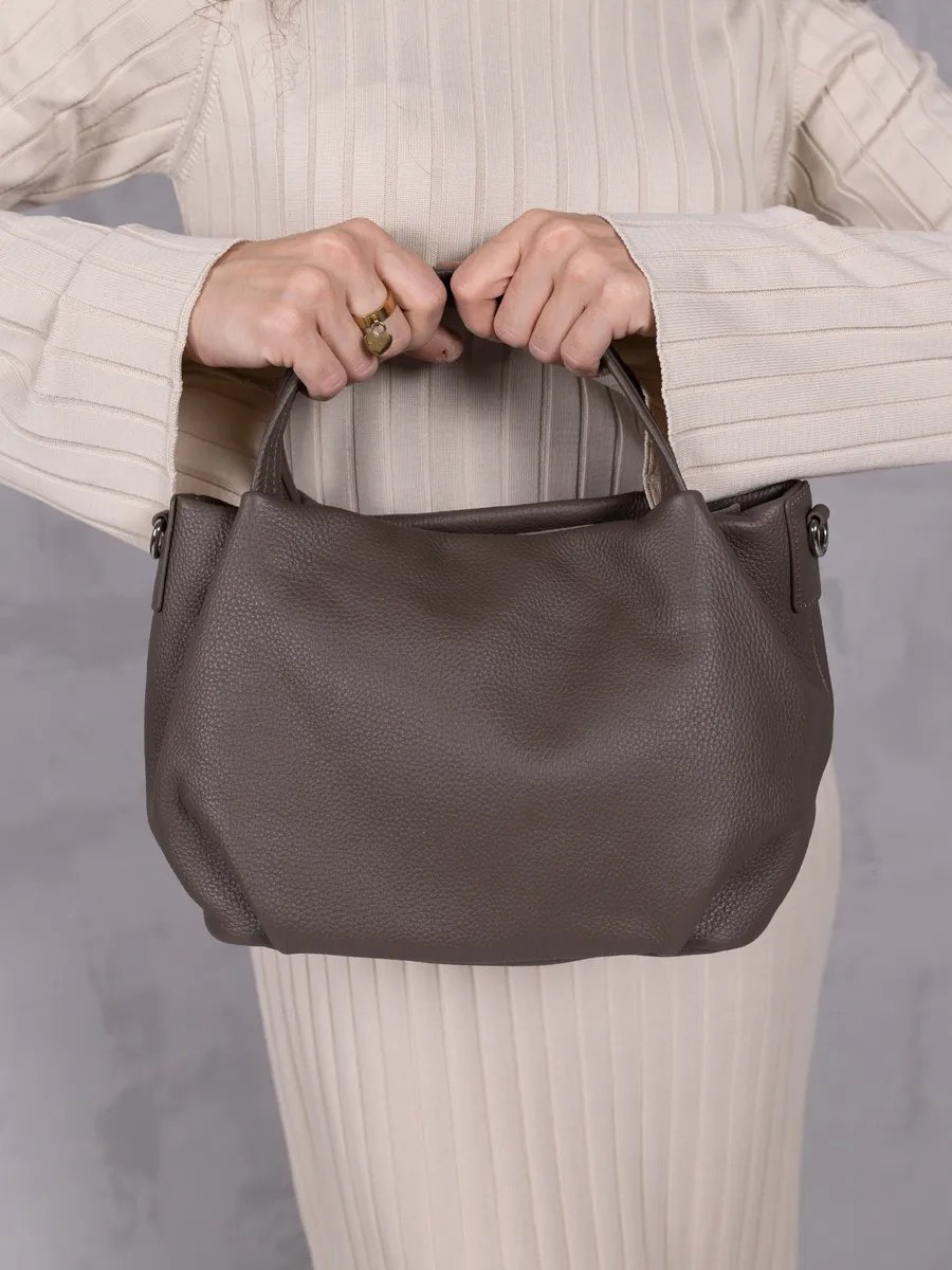 Сумка шоппер LIZA FILINNI Bags натуральная кожа коричневый купить,NaN