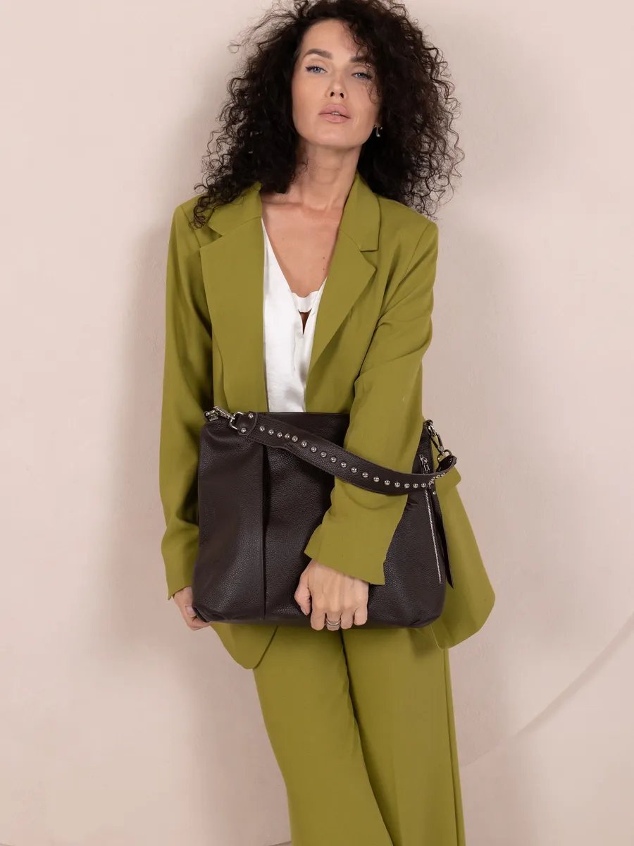 Сумка шоппер LIZA FILINNI Bags натуральная кожа коричневый купить,NaN