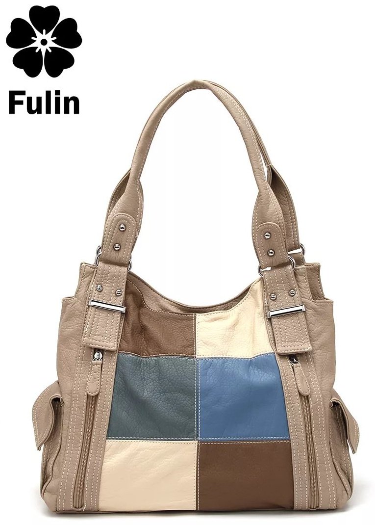 Сумка багет FULIN экокожа зеленый купить,NaN
