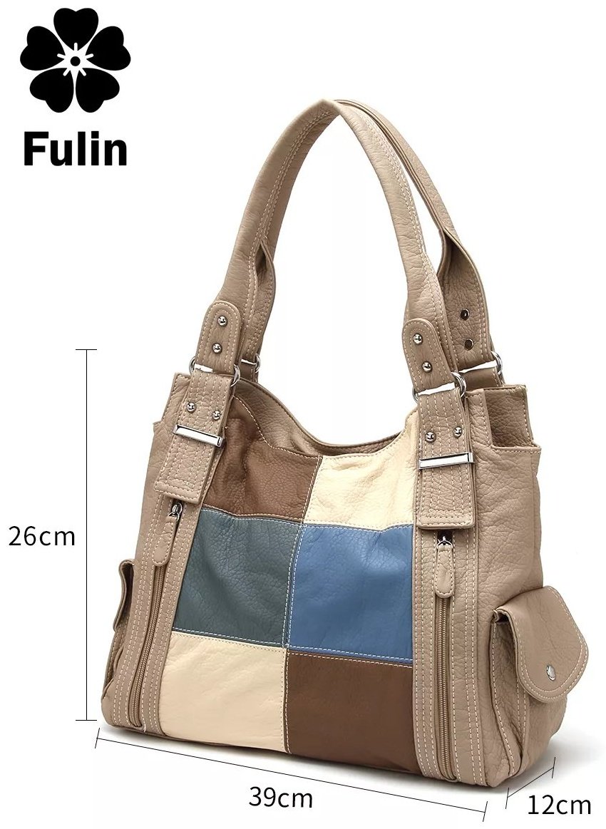 Сумка багет FULIN экокожа зеленый купить,NaN