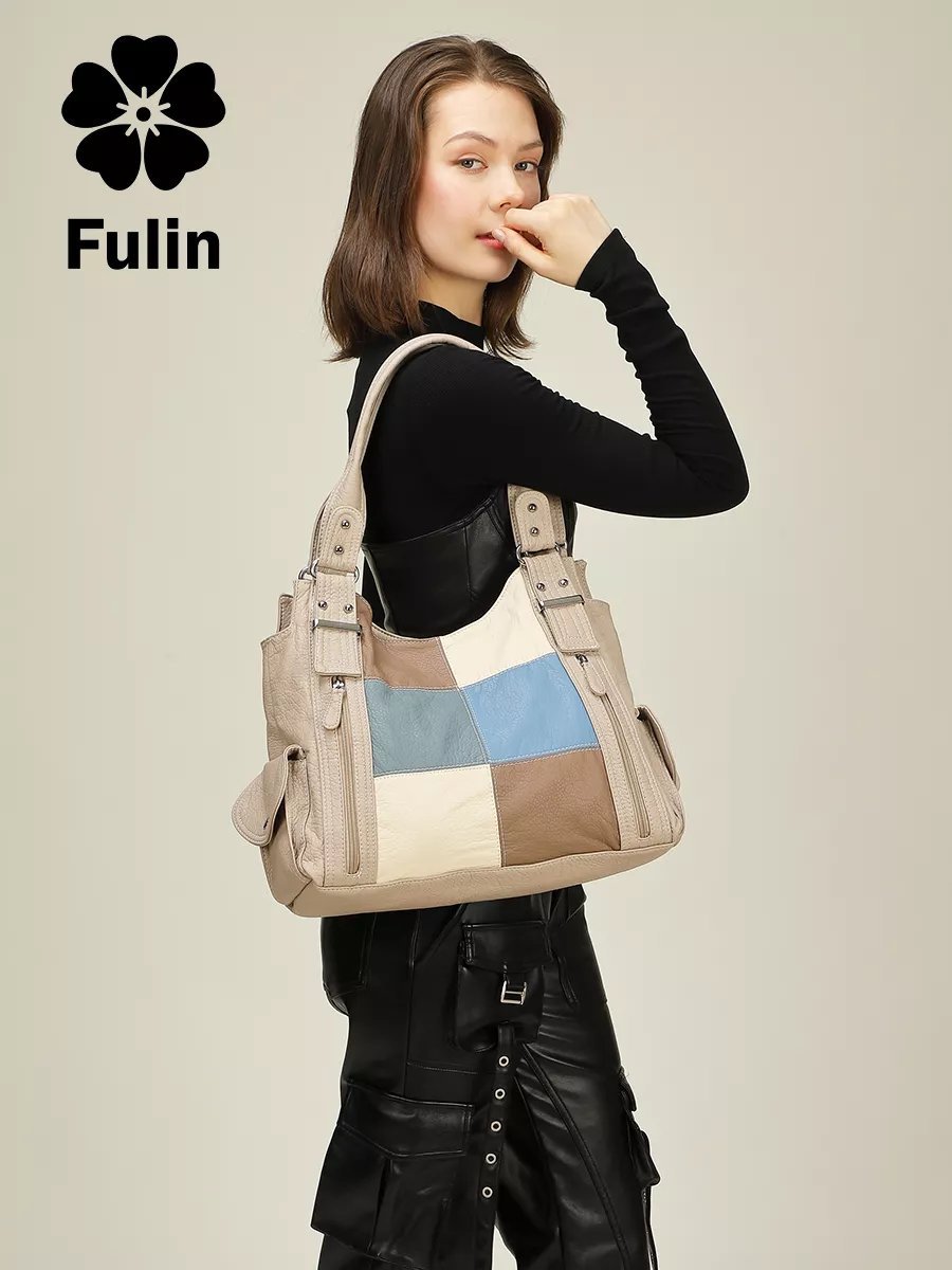 Сумка багет FULIN экокожа зеленый купить,NaN
