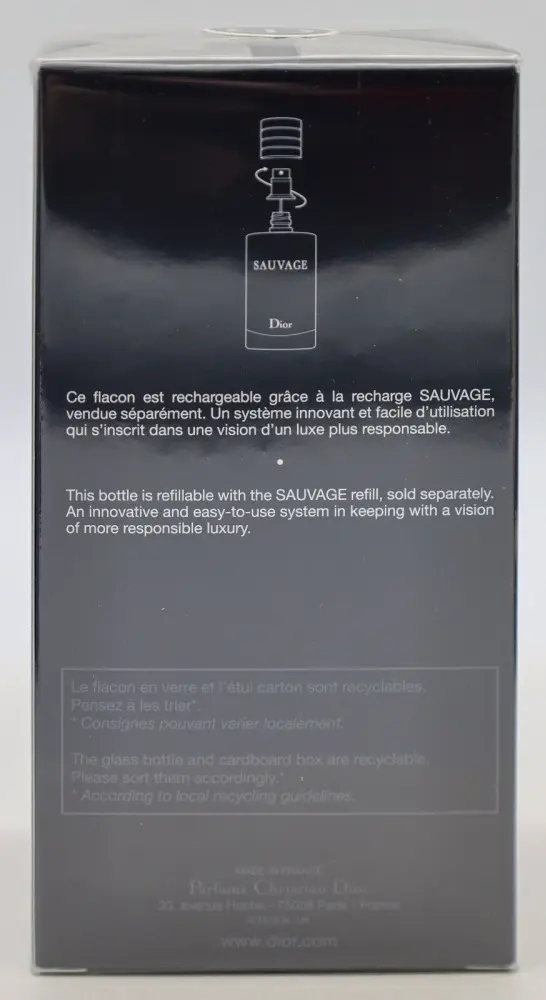 Dior Sauvage Refillable духи PARFUM 100 мл, для мужчин купить,143790