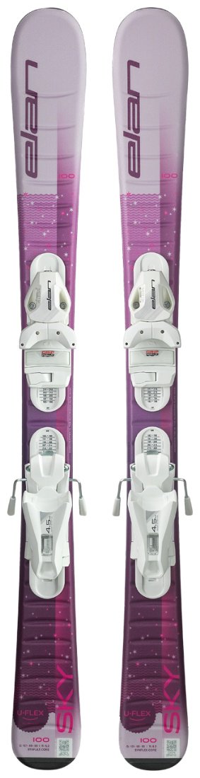 Elan Sky Jr + Shift El 4.5 Gw/AFFMAK25 100-120/120, no color 120 см фиолетовый, розовый