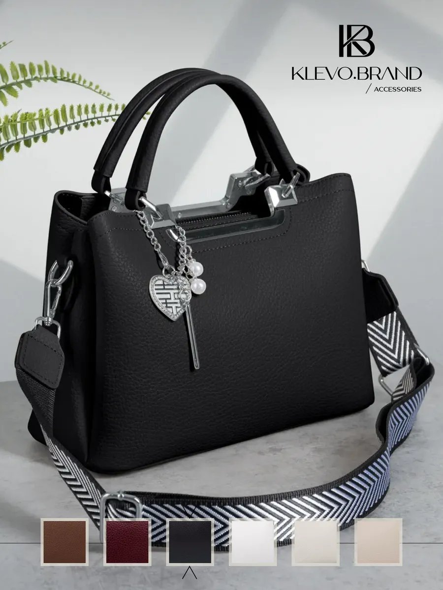 Сумка кросс-боди Klevo.brand экокожа черный
