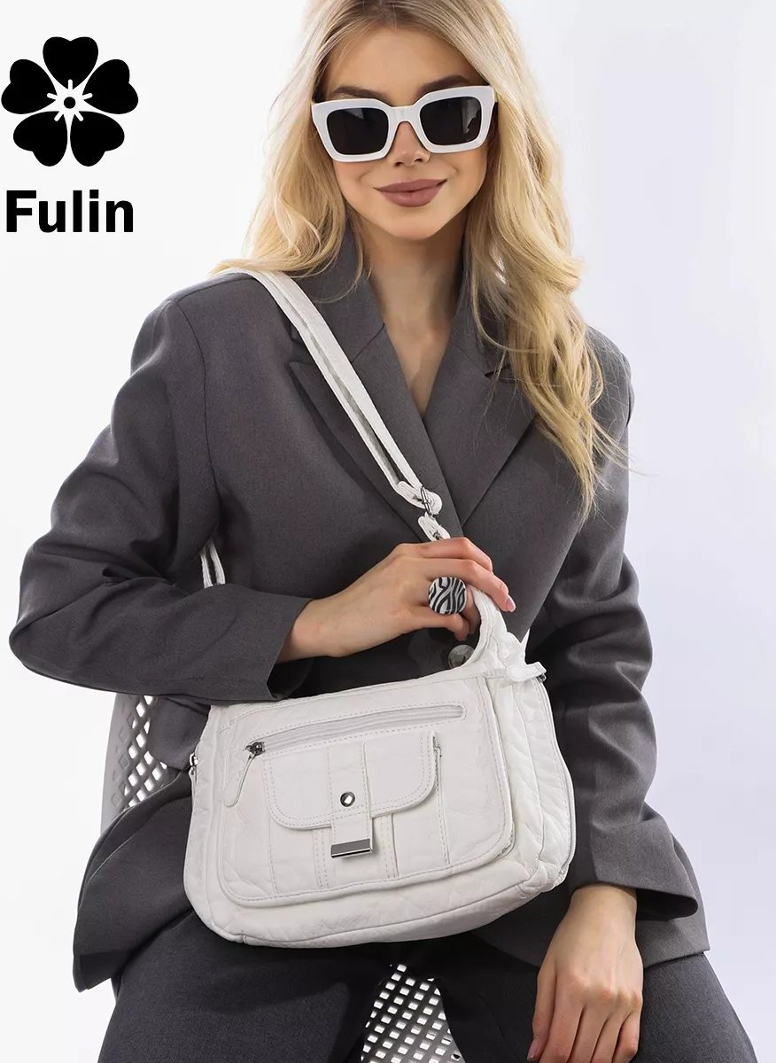 Сумка кросс-боди FULIN экокожа белый купить,NaN