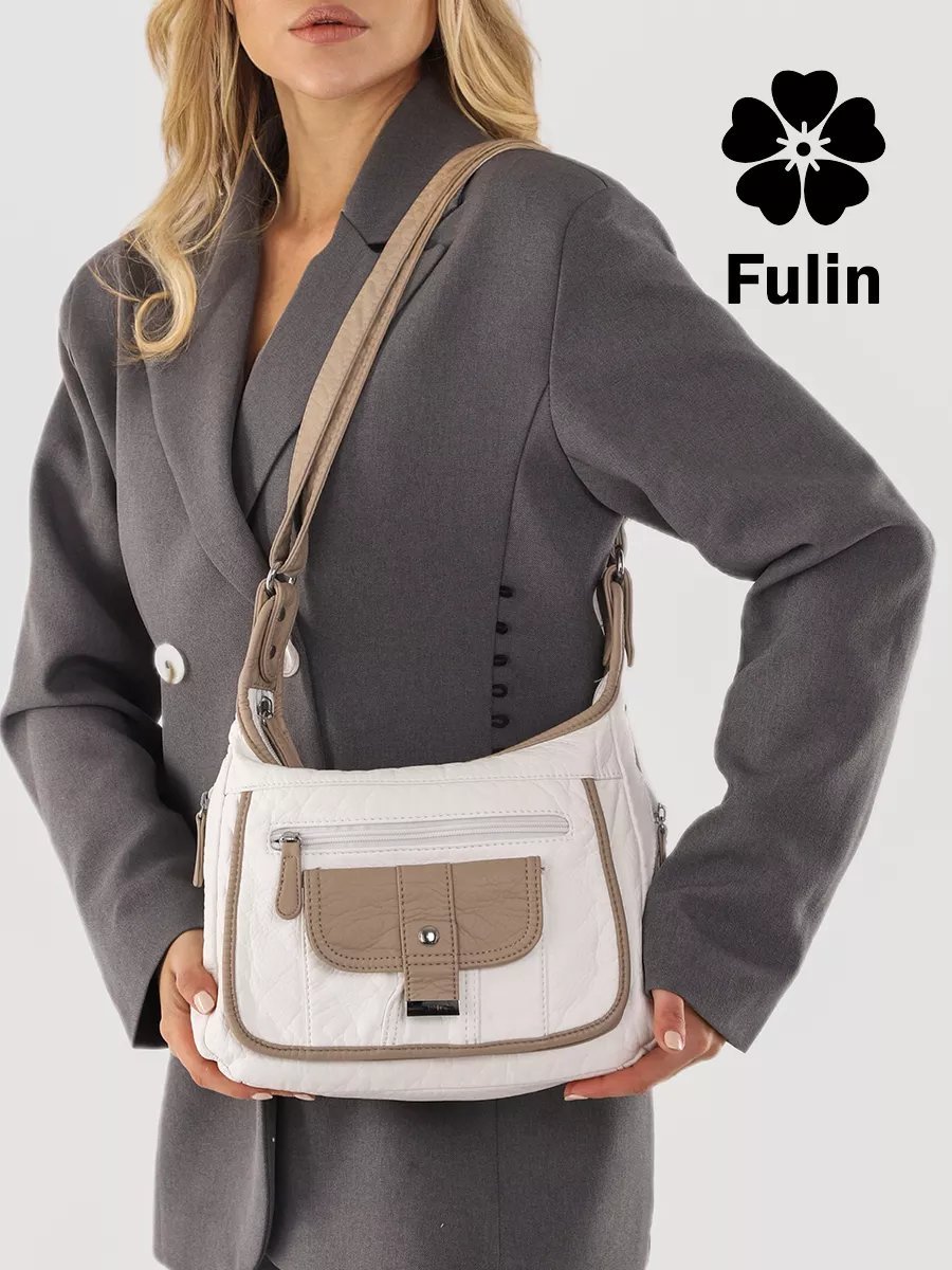 Сумка кросс-боди FULIN экокожа зеленый