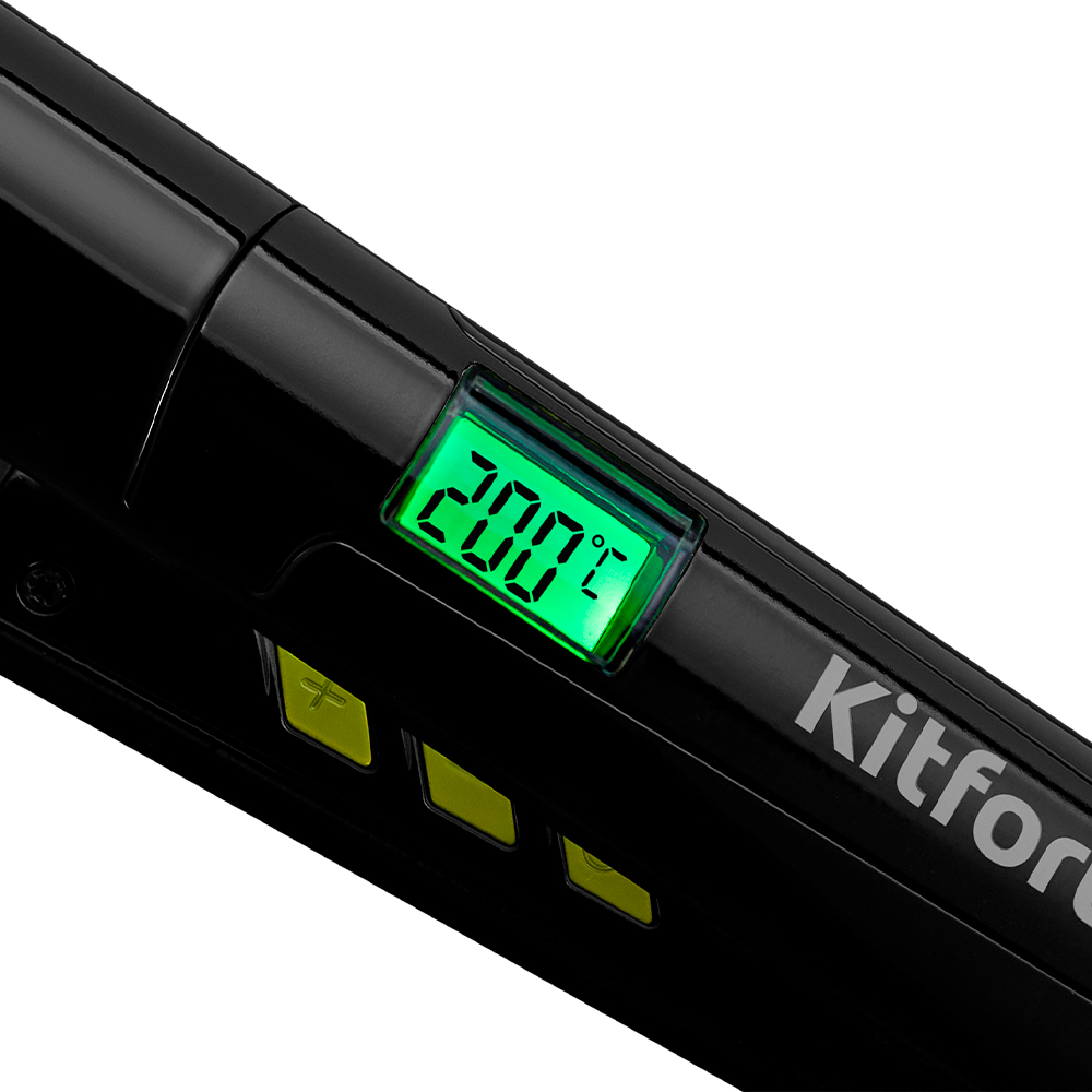 Выпрямитель Kitfort КТ-3226-2 черно-зеленый купить,0